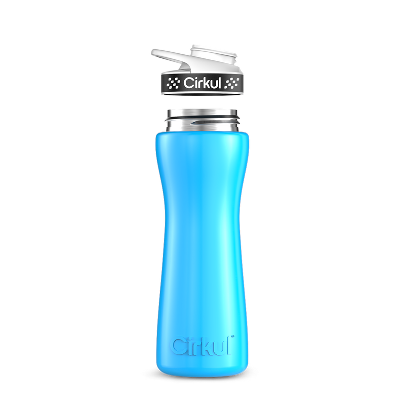 22oz. Stainless Steel Bottle & Comfort Grip Lid Blue