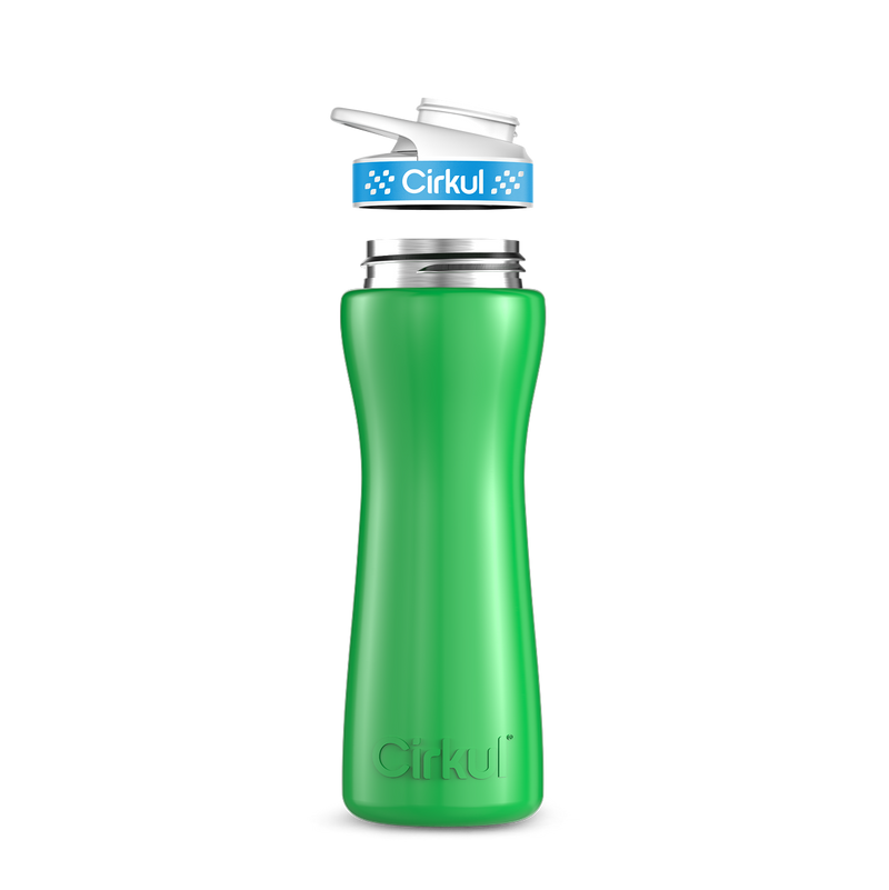 22oz. Stainless Steel Bottle & Comfort Grip Lid Green