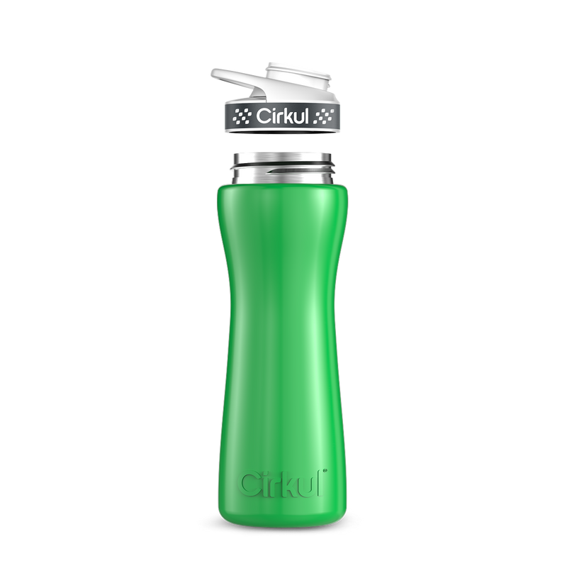 22oz. Stainless Steel Bottle & Comfort Grip Lid Green