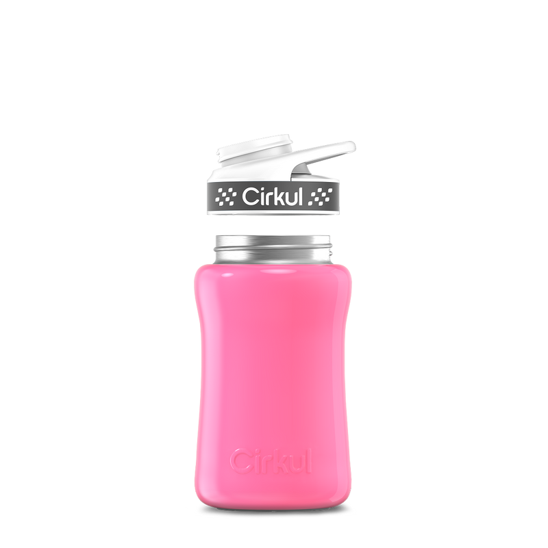 12oz. Stainless Steel Bottle & Comfort Grip Lid Pink