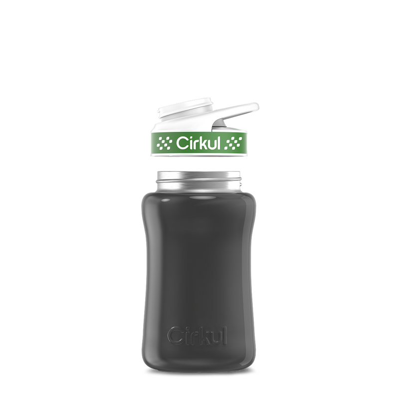 12oz. Stainless Steel Bottle & Comfort Grip Lid Gray