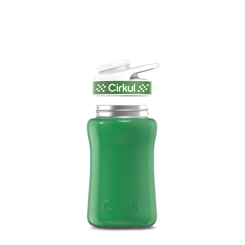 12oz. Stainless Steel Bottle & Comfort Grip Lid Green