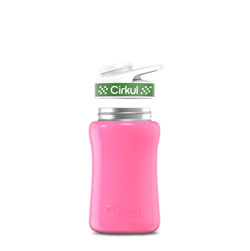 12oz. Stainless Steel Bottle & Comfort Grip Lid Pink