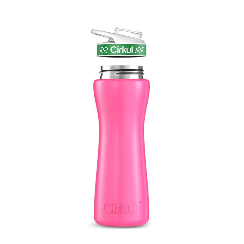 22oz. Stainless Steel Bottle & Comfort Grip Lid Pink