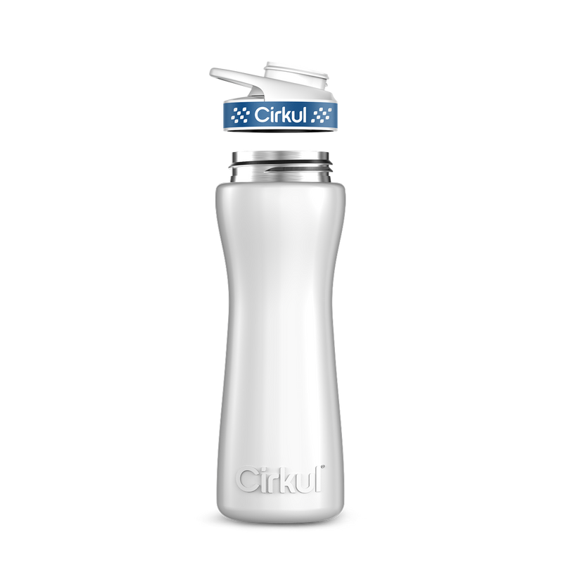 22oz. Stainless Steel Bottle & Comfort Grip Lid White