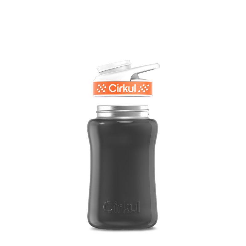 12oz. Stainless Steel Bottle & Comfort Grip Lid Gray