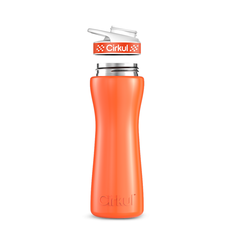 22oz. Stainless Steel Bottle & Comfort Grip Lid Orange
