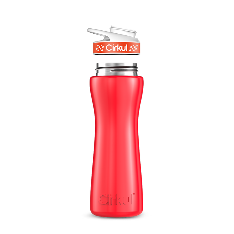 22oz. Stainless Steel Bottle & Comfort Grip Lid Red