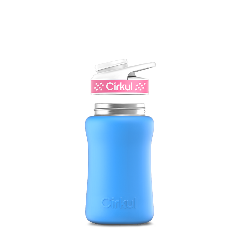 12oz. Stainless Steel Bottle & Comfort Grip Lid Matte Blue