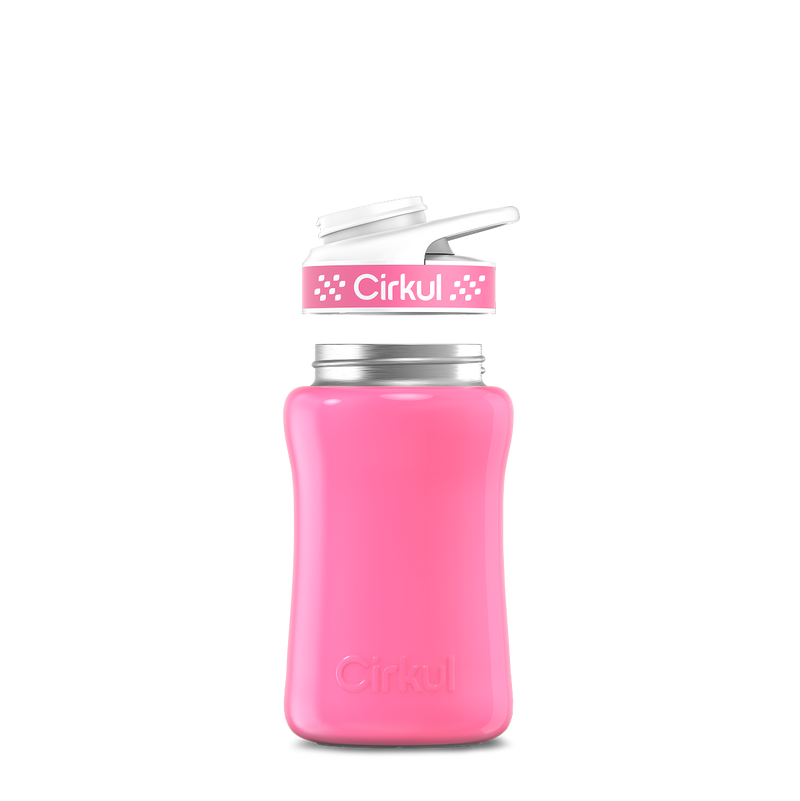 12oz. Stainless Steel Bottle & Comfort Grip Lid Pink