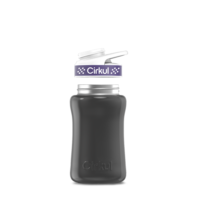 12oz. Stainless Steel Bottle & Comfort Grip Lid Gray