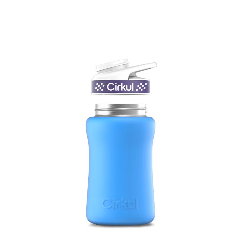 12oz. Stainless Steel Bottle & Comfort Grip Lid Matte Blue