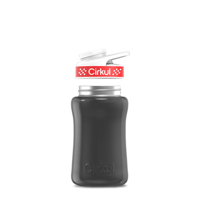 12oz. Stainless Steel Bottle & Comfort Grip Lid Gray