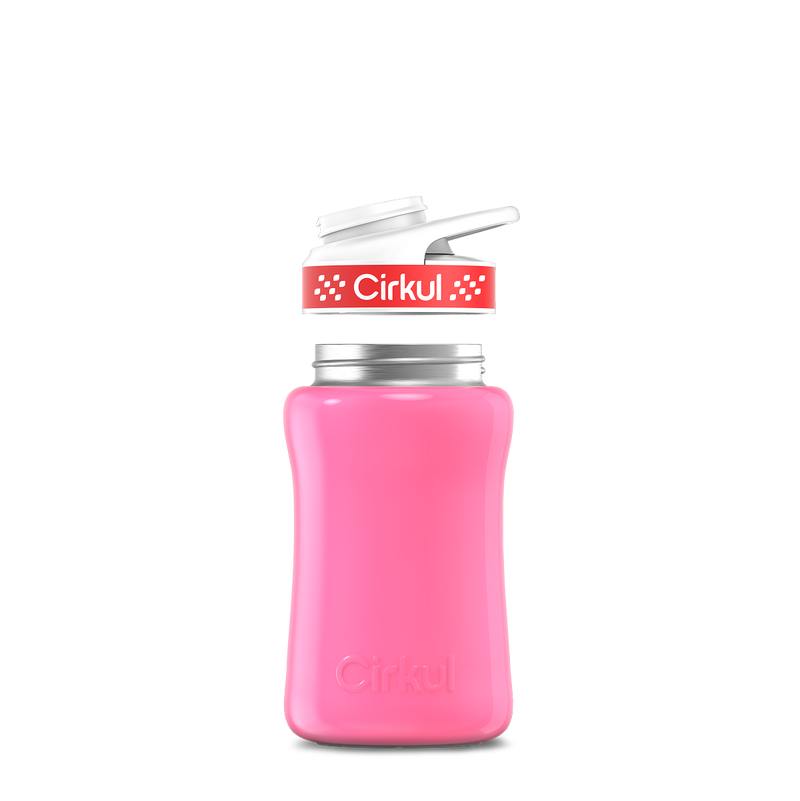 12oz. Stainless Steel Bottle & Comfort Grip Lid Pink